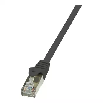 LogiLink Cat.6 F/UTP ethernet patchkabel, 1m, zwart, EconLine