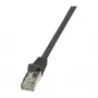 LogiLink Cat.6 F/UTP patchkabel, 0,25 m, zwart, EconLine