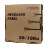LogiLink Cat.6 installatiekabel, U/UTP, 100m, EconLine
