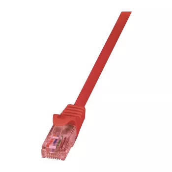 LogiLink Cat.6 U/UTP patchkabel, koper, rood, 0,5 m, PrimeLine