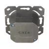 Logilink Cat.6 wandcontactdoos 2xRJ45 STP, horizontaal, signal white
