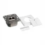 Logilink Cat.6 wandcontactdoos 2xRJ45 STP, horizontaal, signal white