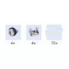 LogiLink Cat.6A patchpaneel 24-poorts UTP, 1U, 90° IDC