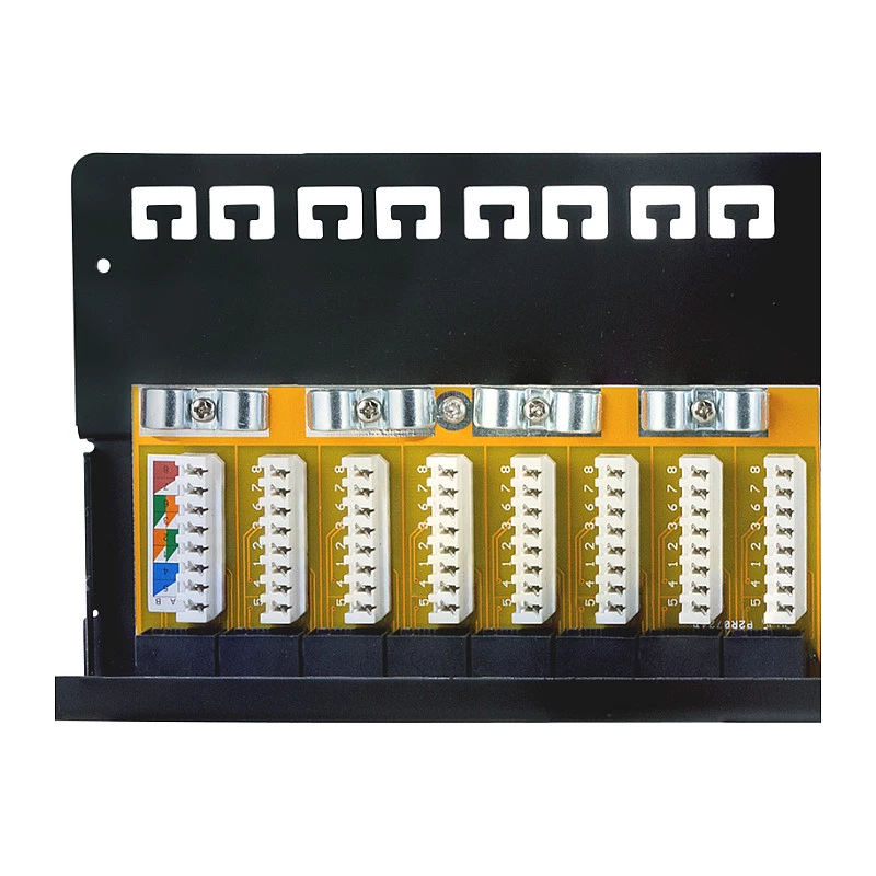LogiLink Cat.6A patchpaneel 24-poorts UTP, 1U, 90° IDC