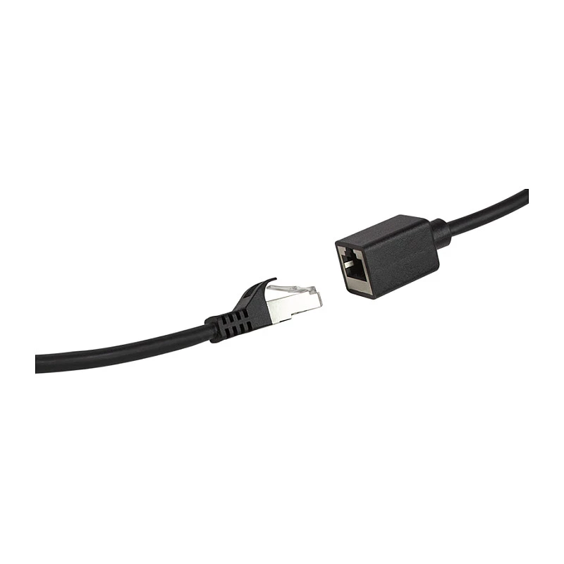 LogiLink Cat.6A Premium patchkabel-verlenging, S/FTP, zwart, 3 m