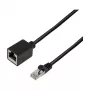 LogiLink Cat.6A Premium patchkabel-verlenging, S/FTP, zwart, 3 m