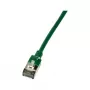 LogiLink CQ9035S Cat.6A U/FTP SlimLine patchkabel, TPE, 1 m, groen