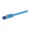 LogiLink Cat.6A S/FTP ultraflex patchkabel, GHMT-gecertificeerd, blauw, 0,5 m