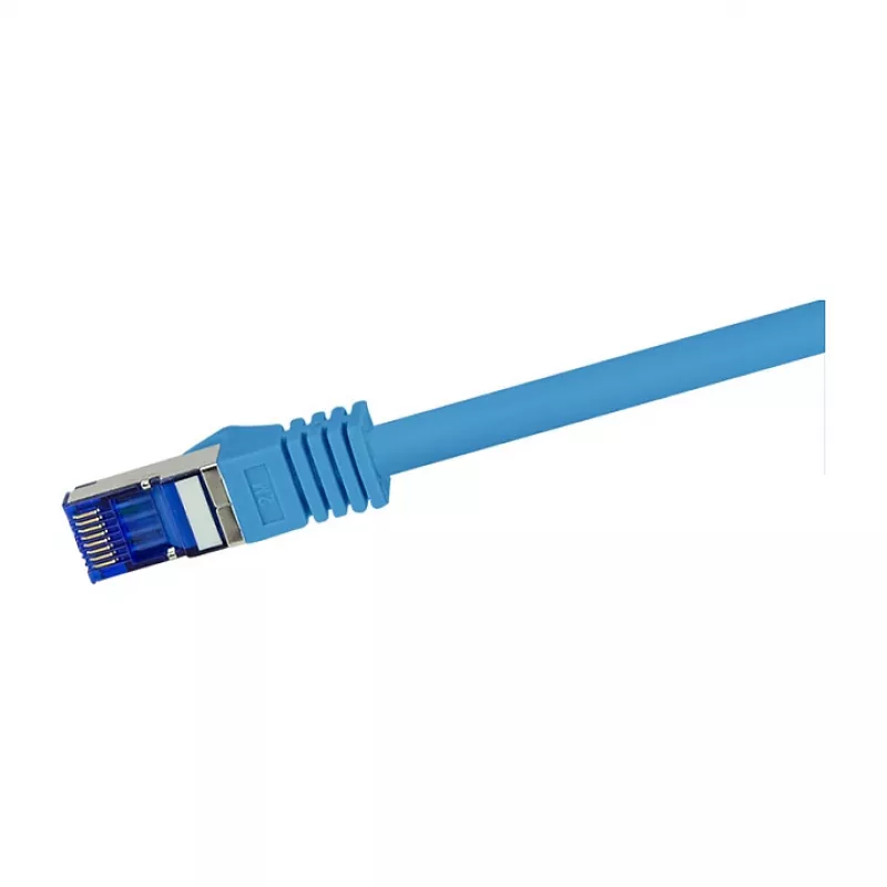 LogiLink Cat.6A S/FTP ultraflex patchkabel, GHMT-gecertificeerd, blauw, 0,5 m