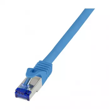 LogiLink Cat.6A S/FTP ultraflex patchkabel, GHMT-gecertificeerd, blauw, 0,5 m