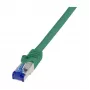 LogiLink Cat.6A S/FTP Ultraflex patchkabel, GHMT-gecertificeerd, groen, 1,0 m