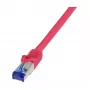 LogiLink Cat.6A S/FTP Ultraflex patchkabel, GHMT-gecertificeerd, rood, 1,0 m