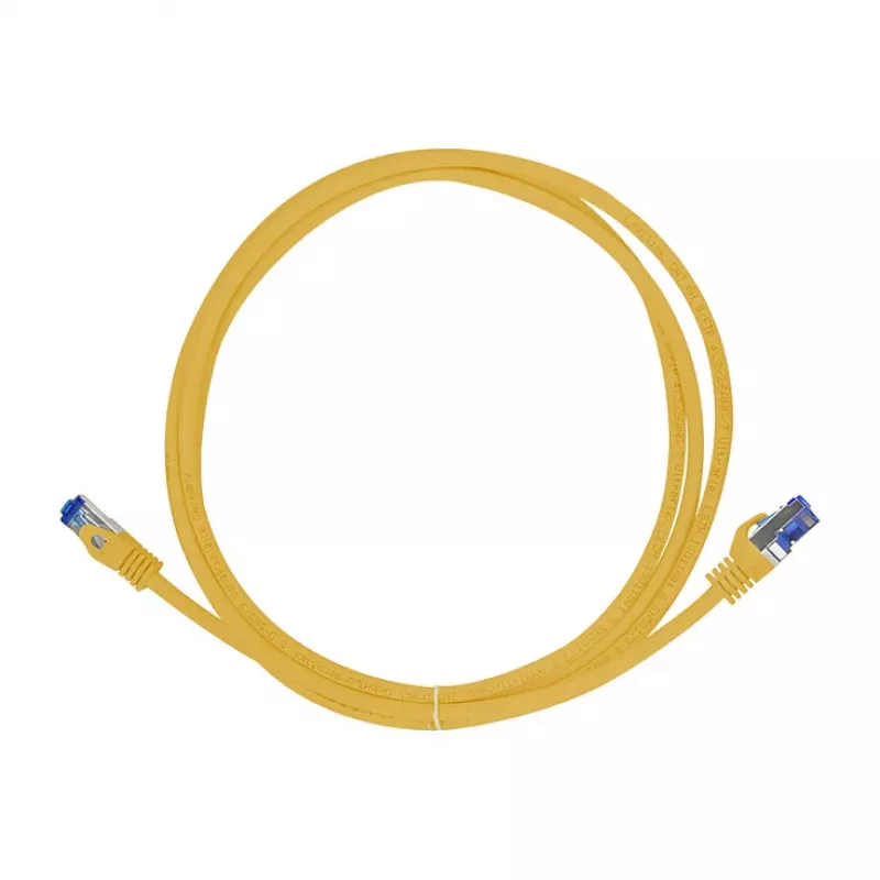 LogiLink Cat.6A S/FTP Ultraflex patchkabel, GHMT-gecertificeerd, geel, 0,25 m