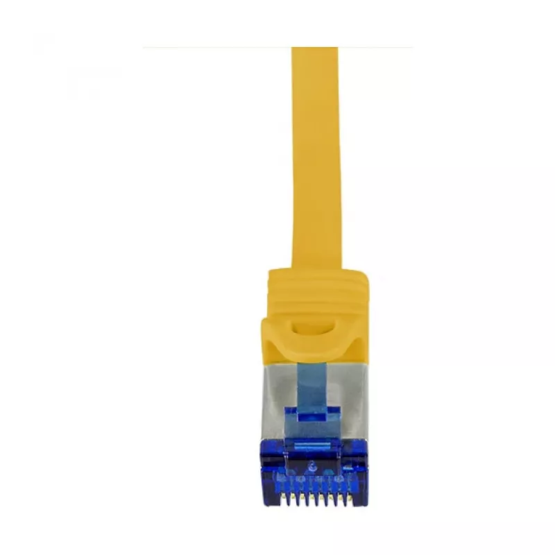 LogiLink Cat.6A S/FTP Ultraflex patchkabel, GHMT-gecertificeerd, geel, 0,25 m