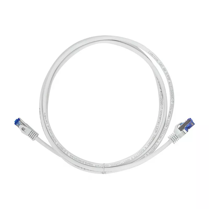LogiLink Cat.6A S/FTP Ultraflex patchkabel, grijs, 1,0 m, GHMT-gecertificeerd