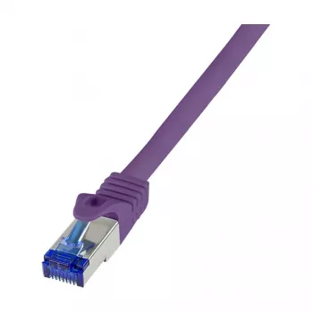 LogiLink Cat.6A S/FTP Ultraflex patchkabel, paars, 1,0 m, GHMT-gecertificeerd