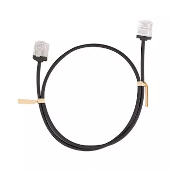 LogiLink Cat.6A U/UTP Slim High-Flex patchkabel, 15 m, zwart, diameter 2,8 mm, flexibele & soepele kabel - 1 stuk (CQ3103U)