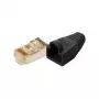 LogiLink Cat5e RJ45 modulaire stekker, afgeschermd (8P8C), zwart – verpakking van 100 stuks