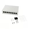 Logilink Consolidation Point Box 8-poorts, tafel-/wand-/DIN-railmontage, grijs