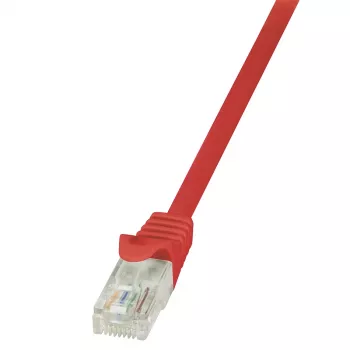 LogiLink CP1024U CAT 5e U/UTP patchkabel, 0,5 m, rood, RJ45, snagless