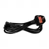 Logilink CP121 netkabel - BS 1363 (UK) naar IEC C13, 1,8 m, zwart