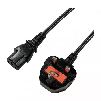 Logilink CP121 netkabel - BS 1363 (UK) naar IEC C13, 1,8 m, zwart