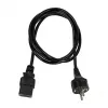 Logilink CP151 netkabel, CEE 7/7 naar IEC C19, zwart, 1 m