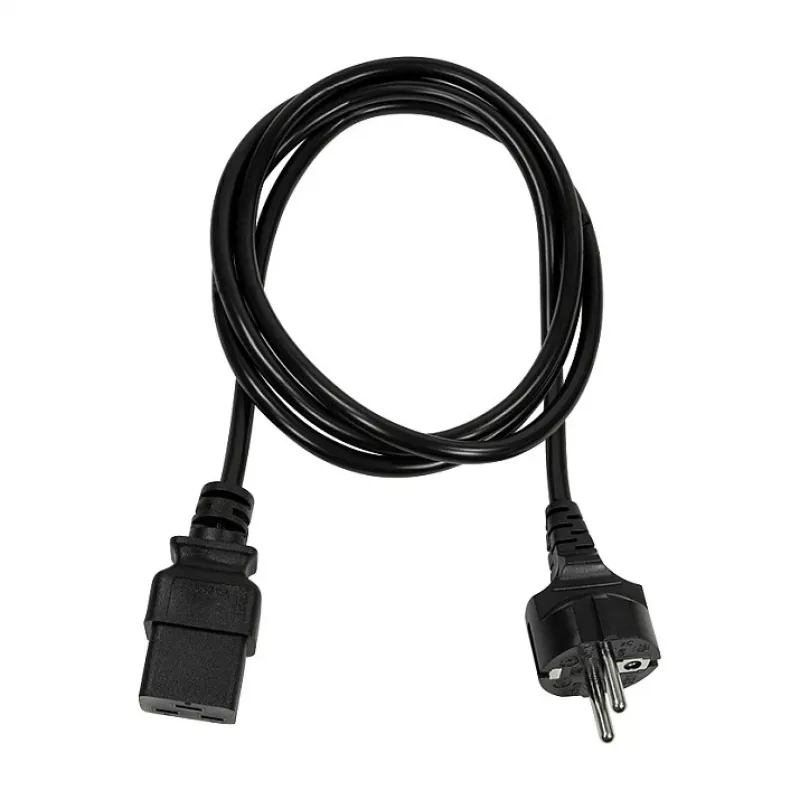 Logilink CP151 netkabel, CEE 7/7 naar IEC C19, zwart, 1 m