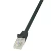 LogiLink CP2023U EconLine Cat6 U/UTP RJ45 patchkabel - 0,5 m, zwart, met snap-on-bescherming