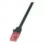 LogiLink CQ2013U CAT 6 U/UTP patchkabel, 0,25 m, zwart, LSZH, Snagless