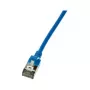 LogiLink CQ9066S slim Cat6a U/FTP (STP) netwerkkabel 3m blauw