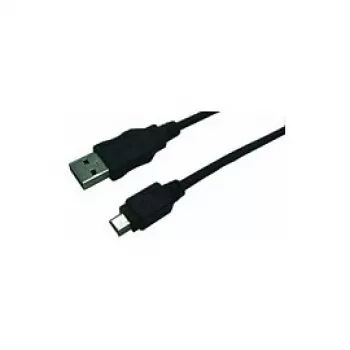 LogiLink CU0014 USB 2.0-verlengkabel, USB-A-stekker naar mini-USB-B-stekker, 1,8 m, zwart