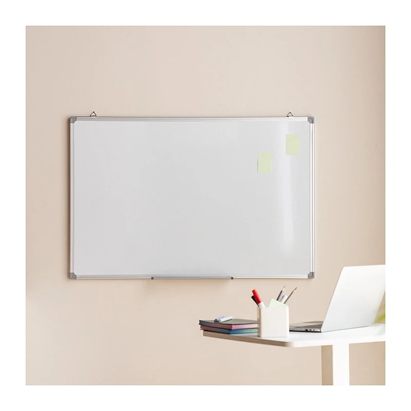 LOGILINK Dry Erase Whiteboard wandmontage 120x90 cm magnetisch stalen bord met aluminium frame