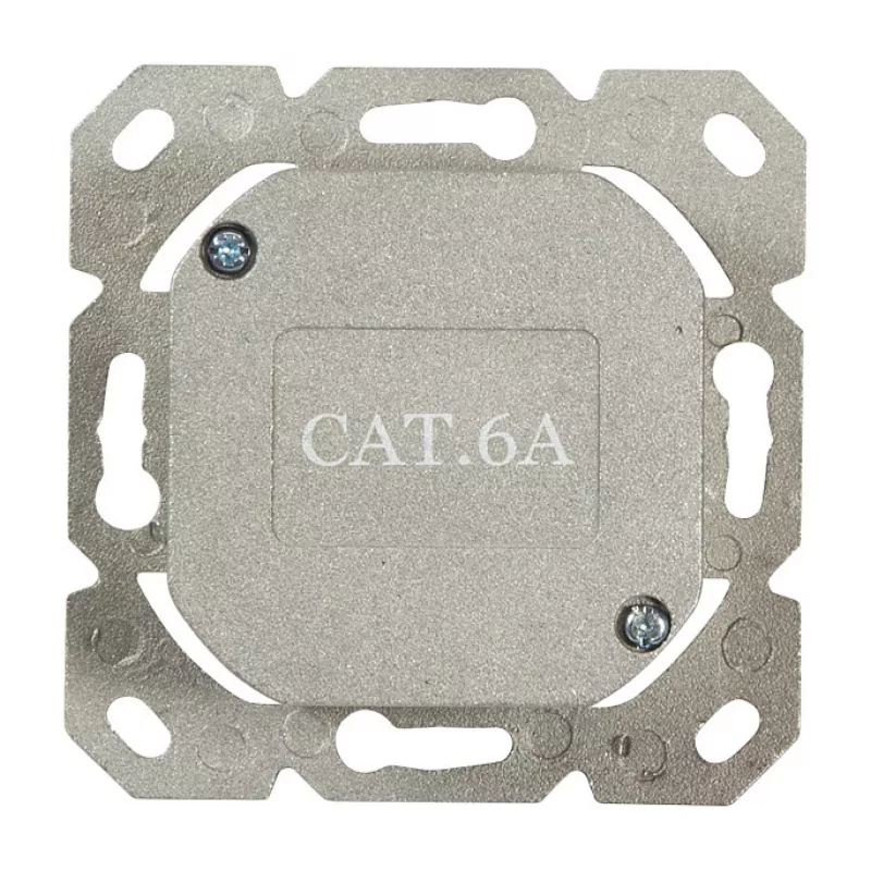 LogiLink DSIT inbouw Cat. 6a afgeschermde 2-poorts RJ45 aansluitdoos ivoor