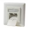 LogiLink DSIT inbouw Cat. 6a afgeschermde 2-poorts RJ45 aansluitdoos ivoor