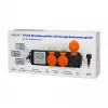 LogiLink Energiekostenmeter voor buiten met 3 stopcontacten