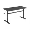 LogiLink EO0027 in hoogte verstelbaar bureau met tafelblad, 140 × 60 cm, zwart