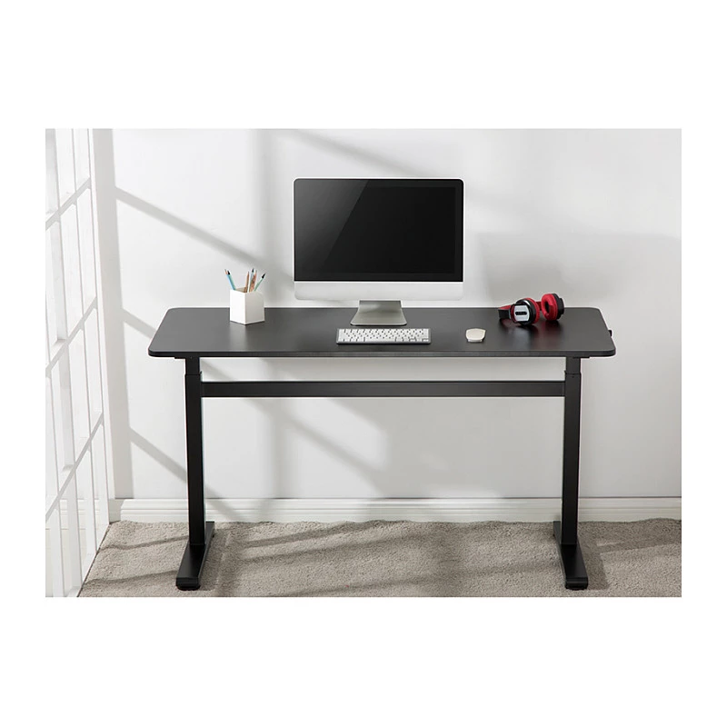 LogiLink EO0027 in hoogte verstelbaar bureau met tafelblad, 140 × 60 cm, zwart