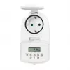 LOGILINK ET0008 buiten digitale tijdschakelaar - IP44, 10 AAN/UIT programma's, 16A/3680W, Schuko (type F), zwart/grijs