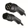 LogiLink EVC0128 Type 2 spiraalkabel voor elektrisch auto laden, 11kW, 3-fase, 20A, 5m, zwart met opbergtas