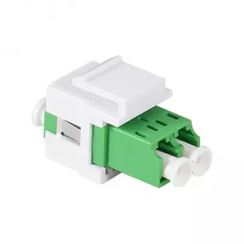 LogiLink FA03LC5 LC duplex glasvezel-adapter, flensloos, groen – 12 stuks