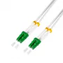 LogiLink FC0LC03 glasvezel-patchkabel OS2 singlemode LC/APC naar LC/APC simplex 3 m wit