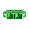 LogiLink fiber adapter SC duplex, 12 stuks, met flens, groen