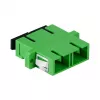 LogiLink fiber adapter SC duplex, 12 stuks, met flens, groen