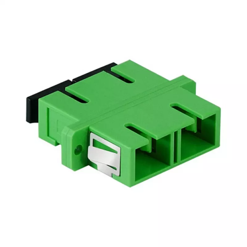 LogiLink fiber adapter SC duplex, 12 stuks, met flens, groen
