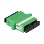 LogiLink fiber adapter SC duplex, 12 stuks, met flens, groen