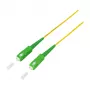 LogiLink glasvezel-patchkabel – simplex, OS2 SM G.657.A2, SC/APC naar SC/APC, 1 m, geel