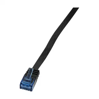 LogiLink platte patchkabel Cat.5e U/UTP, RJ45, 0,5 m, zwart