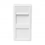 LOGILINK French faceplate modulaire inzet 22,5x45 mm, wit