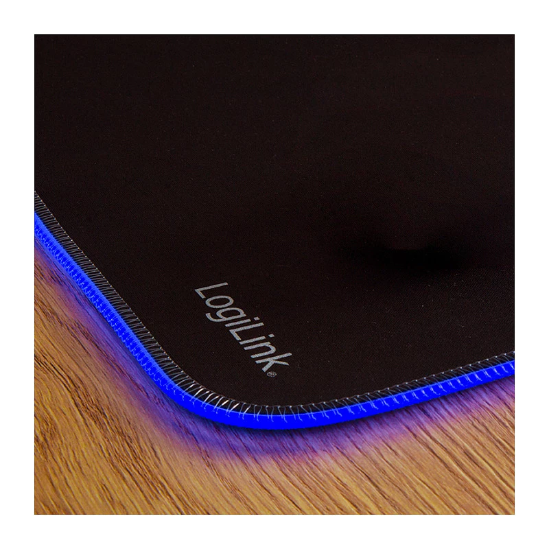 LOGILINK ID0183 Gaming-muismat met RGB LED, 350x260mm, 3mm zacht, Zwart